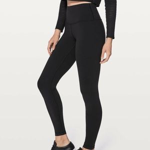 Lululemon Wunder Under - black - high rise - luon